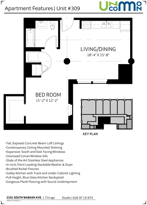 a floor plan for a bedroom apartment with a bed room and a bathroom